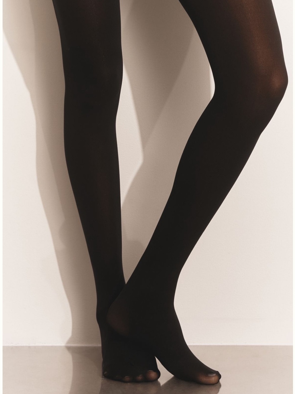 Anthropologie Black Opaque Tights